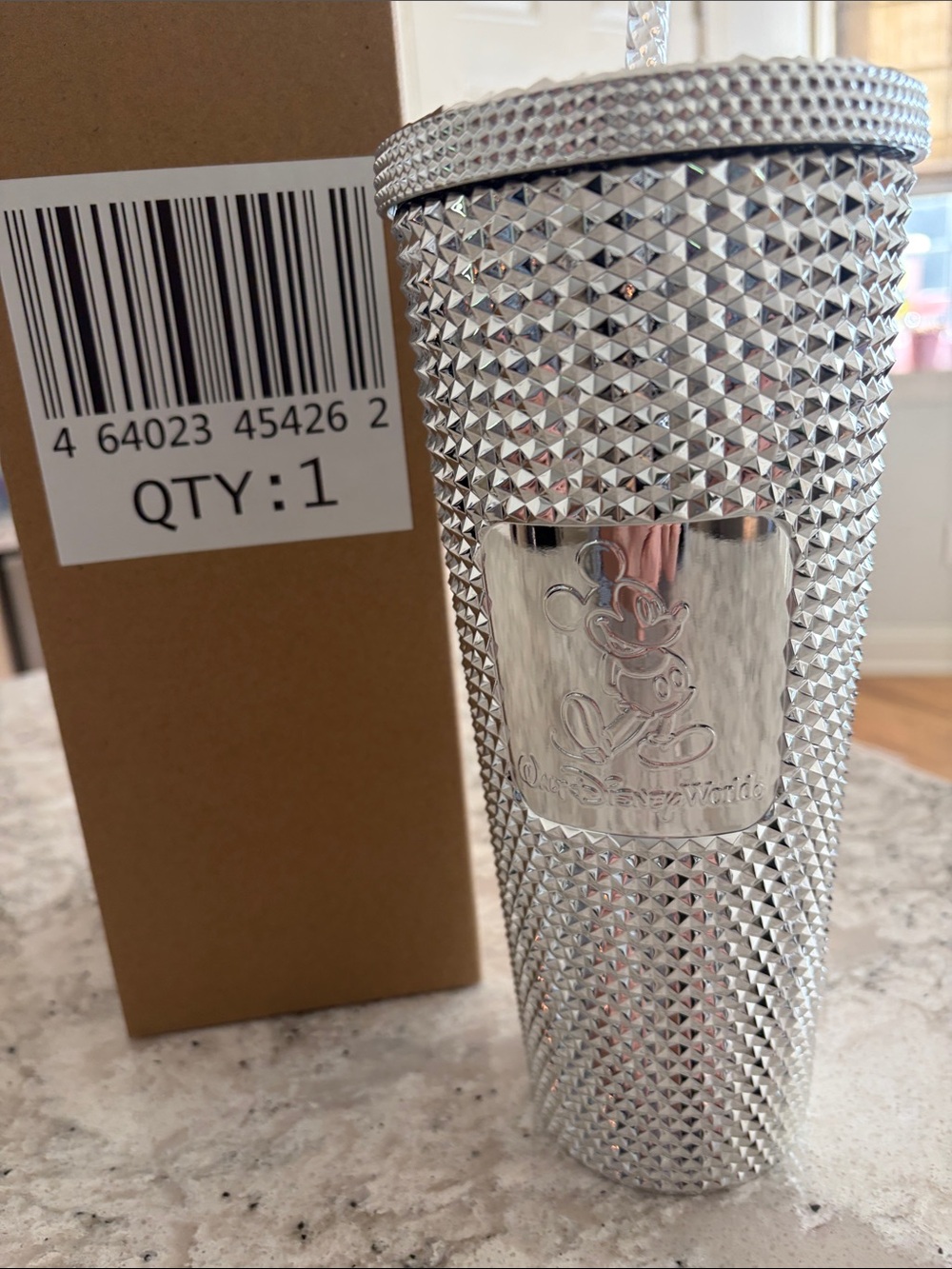 Disney Silver Studded Mickey Tumbler